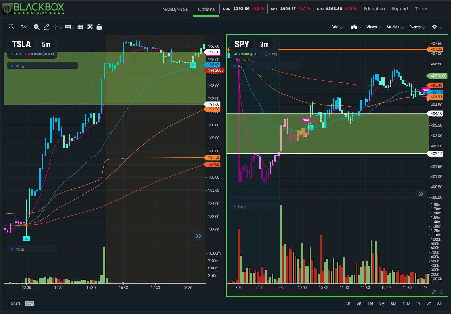 Black Box Stocks GoNoGo Charts